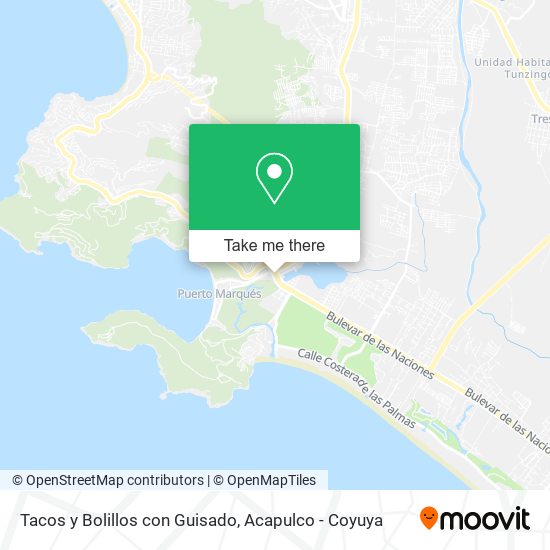 Mapa de Tacos y Bolillos con Guisado