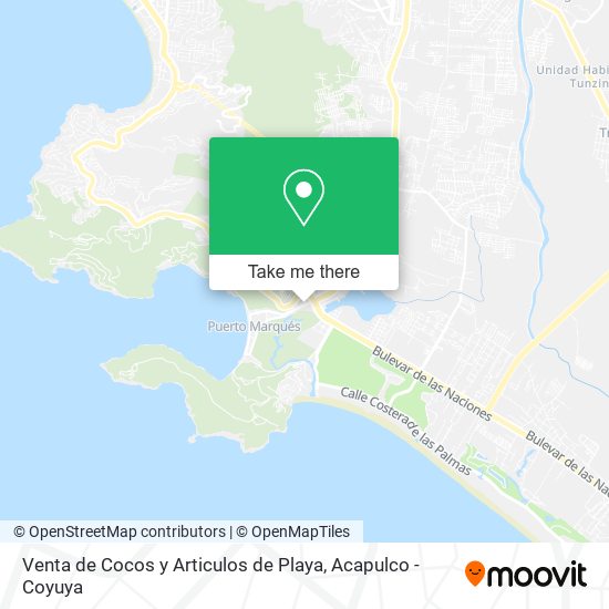 Venta de Cocos y Articulos de Playa map