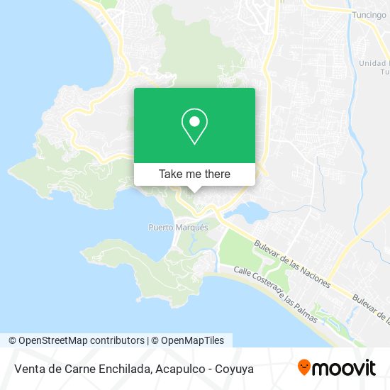 Mapa de Venta de Carne Enchilada