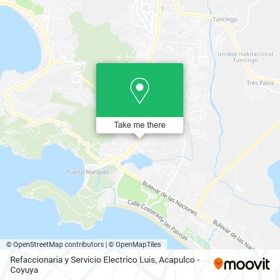 Mapa de Refaccionaria y Servicio Electrico Luis