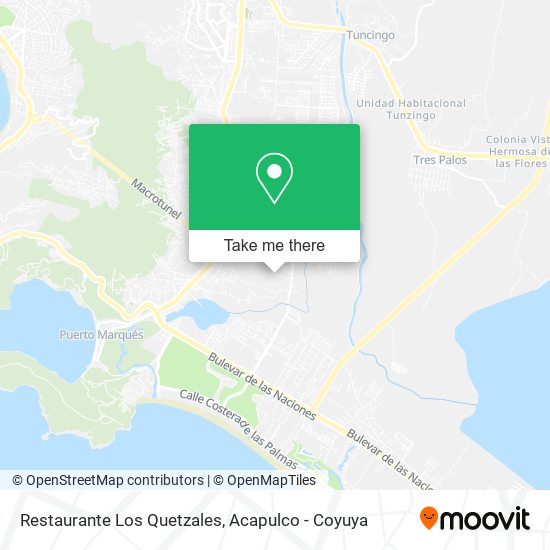 Restaurante Los Quetzales map