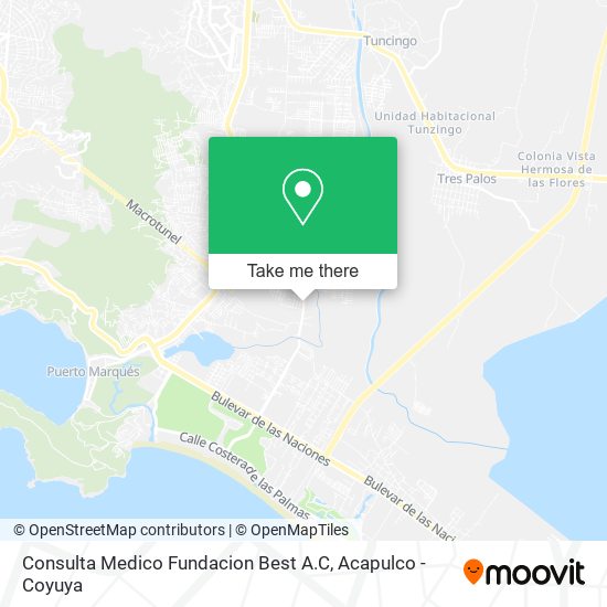 Consulta Medico Fundacion Best A.C map