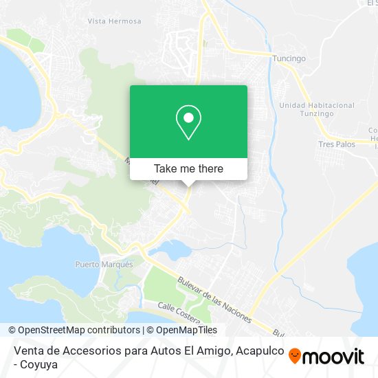 Venta de Accesorios para Autos El Amigo map