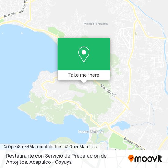 Restaurante con Servicio de Preparacion de Antojitos map