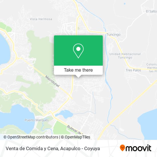 Venta de Comida y Cena map