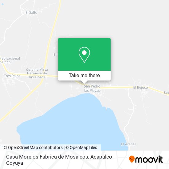 Mapa de Casa Morelos Fabrica de Mosaicos