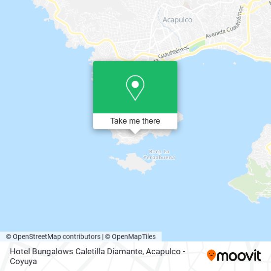 Hotel Bungalows Caletilla Diamante map