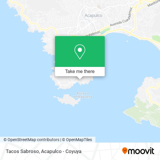 Tacos Sabroso map