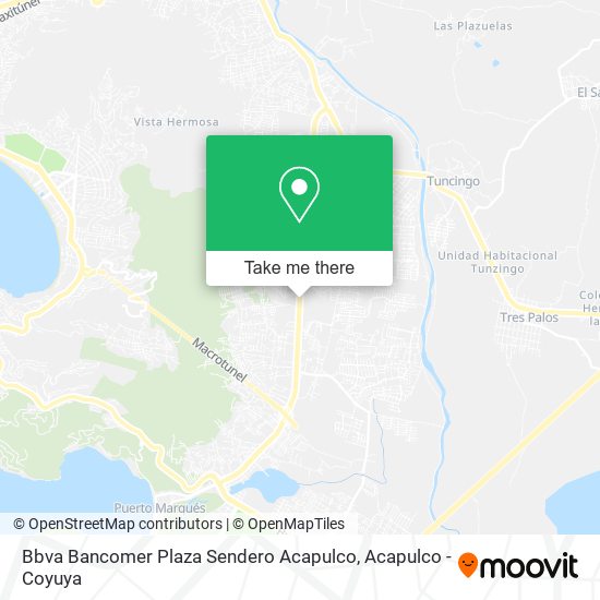 Mapa de Bbva Bancomer Plaza Sendero Acapulco