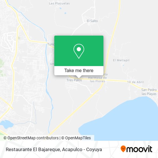 Mapa de Restaurante El Bajareque