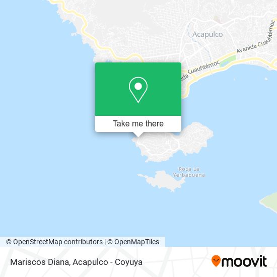 Mariscos Diana map