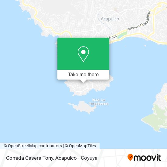 Comida Casera Tony map
