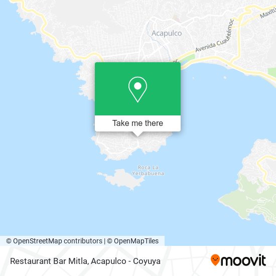 Restaurant Bar Mitla map