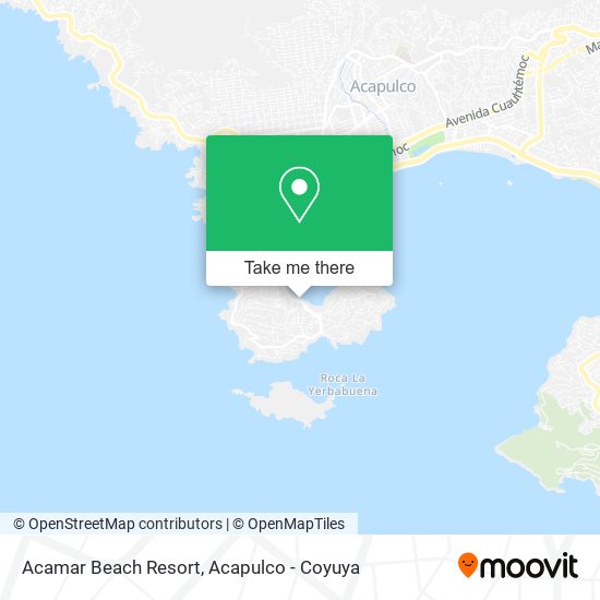 Acamar Beach Resort map