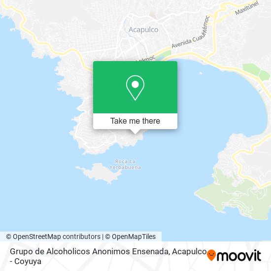 Grupo de Alcoholicos Anonimos Ensenada map