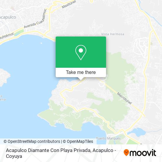 Acapulco Diamante Con Playa Privada map