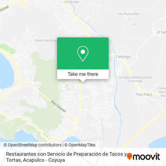 Restaurantes con Servicio de Preparación de Tacos y Tortas map