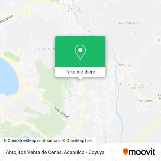 Mapa de Antojitos Venta de Cenas