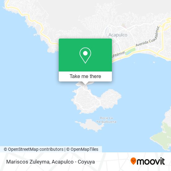 Mariscos Zuleyma map