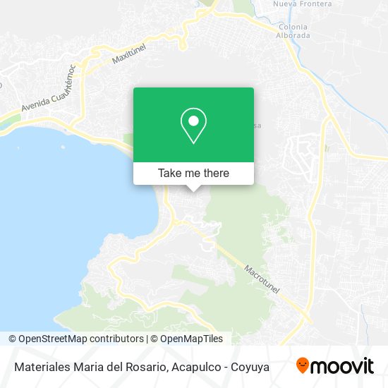 Materiales Maria del Rosario map