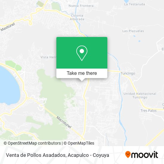 Venta de Pollos Asadados map