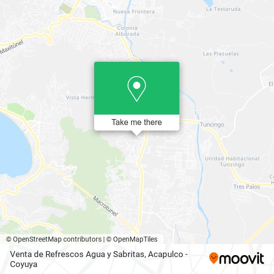 Venta de Refrescos Agua y Sabritas map