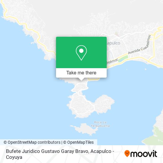 Mapa de Bufete Juridico Gustavo Garay Bravo