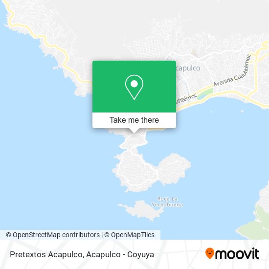 Pretextos Acapulco map