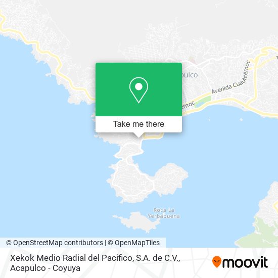 Mapa de Xekok Medio Radial del Pacifico, S.A. de C.V.