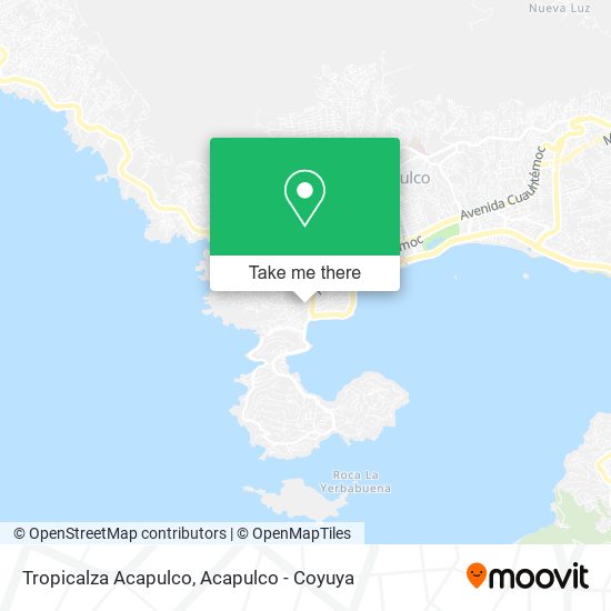 Tropicalza Acapulco map