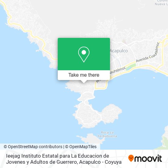 Ieejag Instituto Estatal para La Educacion de Jovenes y Adultos de Guerrero map