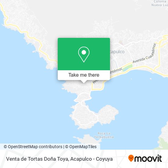Mapa de Venta de Tortas Doña Toya
