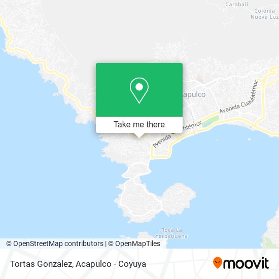 Mapa de Tortas Gonzalez