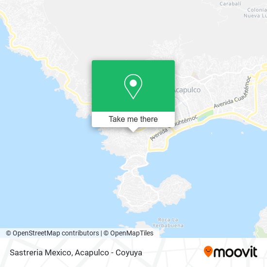 Sastreria Mexico map