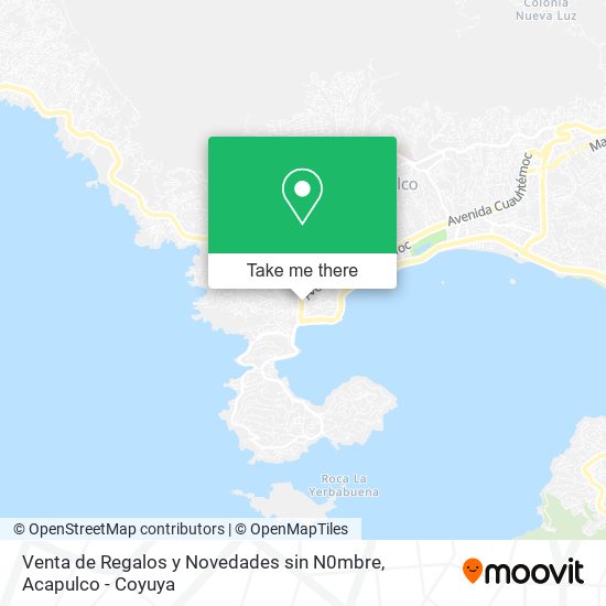 Mapa de Venta de Regalos y Novedades sin N0mbre