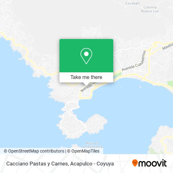 Cacciano Pastas y Carnes map