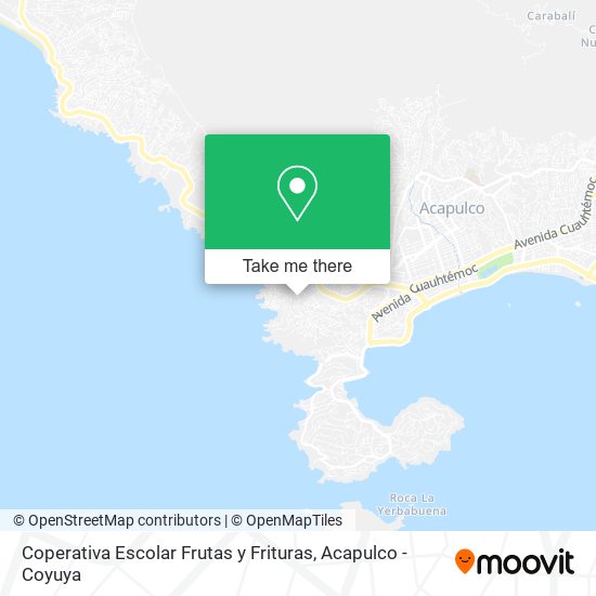 Mapa de Coperativa Escolar Frutas y Frituras