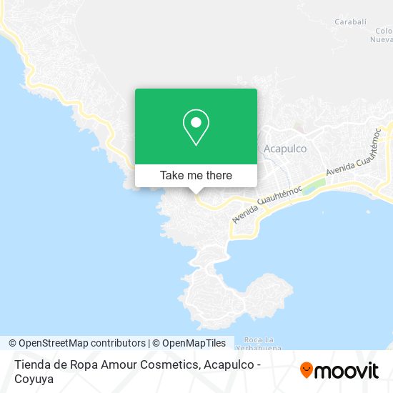 Tienda de Ropa Amour Cosmetics map