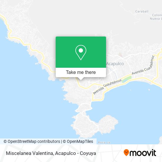 Mapa de Miscelanea Valentina