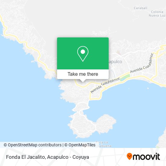 Fonda El Jacalito map
