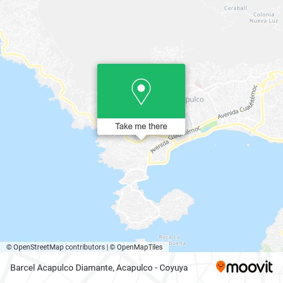 Barcel Acapulco Diamante map