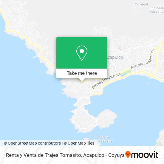 Renta y Venta de Trajes Tomasito map