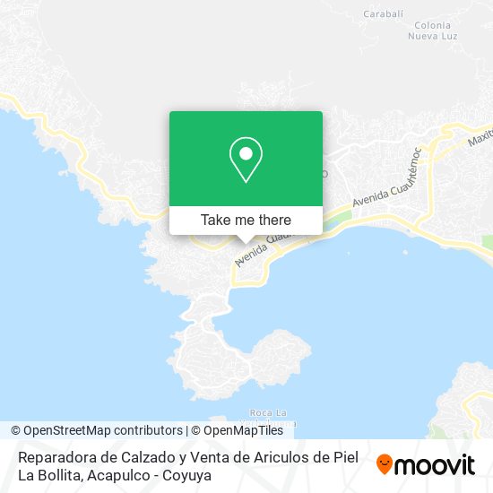 Reparadora de Calzado y Venta de Ariculos de Piel La Bollita map