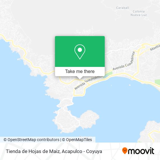Tienda de Hojas de Maiz map