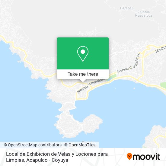 Local de Exhibicion de Velas y Lociones para Limpias map
