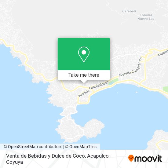 Venta de Bebidas y Dulce de Coco map