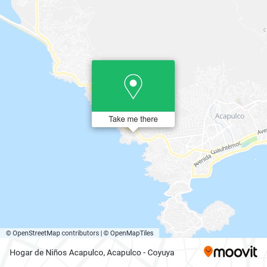 Hogar de Niños Acapulco map