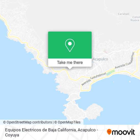 Equipos Electricos de Baja California map