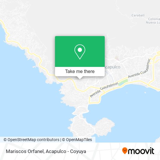 Mapa de Mariscos Orfanel