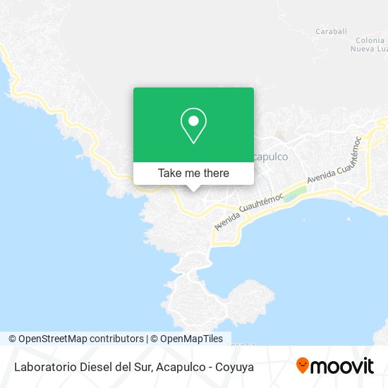 Mapa de Laboratorio Diesel del Sur